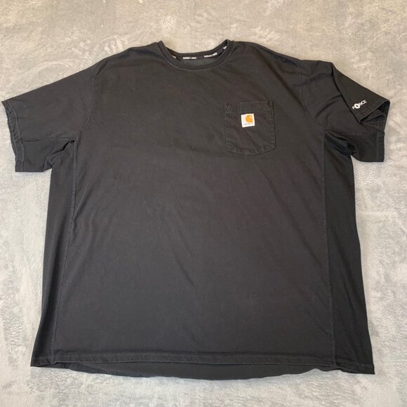 Carhartt Force Pocket T-Shirt Black 3XL Relaxed Fit Short Sleeve Workwear Tee - Picture 1 of 8